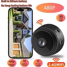 Portable Camera, Clip-On Security Camera, Mini & Micro Camera, HD Smart Camera, Wireless Home Security Camera, Outdoor Sports Camera, Built-In WiFi (2.4GHz Only, Not Compatible With 5G), Real-Time Viewing, 480P Resolution, Supports 128GB TF Card Storage (TF Card Not Included) - Multicolor - View 8