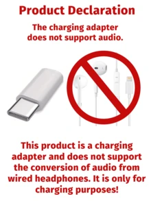 Type C Adapter, Micro Lightning To USB C Connector Convertor For Data Syncing And Charging,Universal For Type C Phones Pads And Other Type C Cable Supported Devices(Not Compatible With Headphones And Audio Devices)