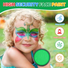 Xin Bowen Face Painting Palette, 30g/1.06oz Professional Water-Based Face Painting Makeup, Easy To Wash Off, Suitable For Halloween, Christmas Parties, Theater Arts, Back To School, Educational Supplies - 50G - View 8