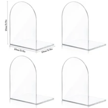 Transparent Acrylic Book Display Stand, Desktop Acrylic Book Storage Rack, Clear Book Holder Suitable For Office, Home, Retail Store - Clear - View 10