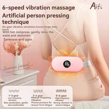 Đai massage điện tử hỗ trợ điều trị kinh nguyệt, có chức năng rung và sưởi ấm, thích hợp để giữ ấm vùng eo và bụng trong thời kỳ kinh nguyệt. - Hồng - Xem 4