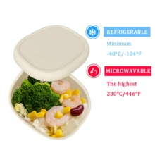 ABKOK 3pcs Reusable Silicone Bento Lunch Boxes, Microwave & Freezer Meal Prep Containers With Leak-Proof Lids, Suitable For Kitchen, Office, Picnic