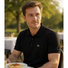 Kit Of 5 Polo Shirts - Stock   - Premium Cotton Polo Shirts - màu đen - Xem 5
