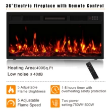 70 Inch Fireplace TV Stand With LED Light Entertainment Center And Storage Cabinet For TVs Up To 80 Inches - WHITE-70IN - View 6
