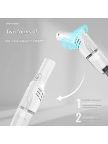 Cordless Handheld Vacuum Cleaner, Stick & Handheld 2-In-1 Design, High Power, Strong Suction, Removes Dust & Pet Hair, USB Rechargeable, Lithium Battery Powered, Ergonomic Handle, Ideal Home Cleaning Gift For Mother Or Wife, Dust Collector | Modern Vacuum Cleaner | Portable Vacuum | Car Vacuum - Multicolor - View 8