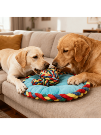 1pc/5pcs Colorful Rope Knot Dog Toy Set - Chew Resistant Teething Toy For Small/Medium/Large Dogs & Puppies, Durable Rope Balls Pet Supplies