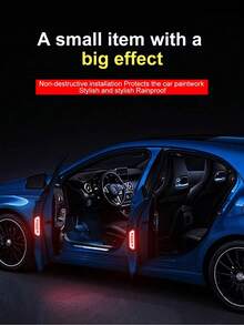 6 piezas Pegatinas reflectantes de advertencia de puerta abierta para automóvil, pegatinas y calcomanías para automóvil, pegatinas reflectantes de advertencia de puerta abierta para automóvil, pegatinas decorativas antiarañazos para parachoques de automóvil, calcomanías de advertencia de 3.6 pulgadas para automóvil, tira protectora reflectante antichoque visible por la noche, pegatinas reflectantes de advertencia de puerta abierta, calcomanías luminosas de decoración de accesorios universales para automóvil, para cualquier vehículo como automóviles, SUV, motocicletas, bicicletas, etc. - Multicolor - Ver 7
