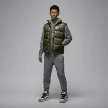 Chaqueta deportiva de plumón Nike AS FLIGHT DOWN VEST para hombres FV7274-222 - Arroz/Integral - Ver 9