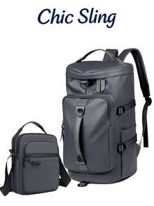 SHILAN Large-Capacity Handheld Travel Bag, Ultra-Lightweight Backpack. It Is A Men's Fashionable Backpack, Laptop Backpack And Casual Daypack With Practical Functions, Suitable For Work, Office And Business Occasions., Camping - Multicolor - View 10