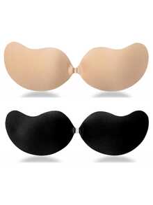 2双隐形无肩带露背提拉文胸，可重复使用，适合搭配连衣裙 - 彩色 - 查看 11