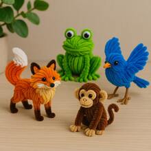 Limpiapipas, chenille para toda manualidad paquete c/100pzs - Verde oscuro - Ver 5