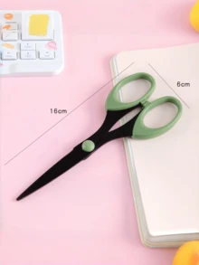 1 chiếc kéo lưỡi đen, lớp phủ chống dính chống gỉ, dụng cụ đa năng để cắt tại nhà, văn phòng, giấy thủ công và băng dính - Thép không gỉ, kéo văn phòng | Tay cầm tiện dụng | Dụng cụ cắt, kéo cắt - Nhiều màu - Xem 11