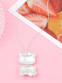 1 Set Sanrio Necklace, Includes 1 Y2K Style Necklace And 1 Openable Hello Kitty Pendant - Hello Kitty - View 4