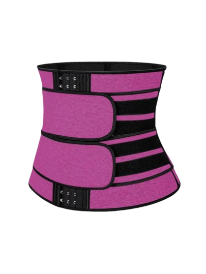 1 Pc, 2025 New Women's, Outdoor Sports Fitness Buckle Double Pressure Belt, Suitable For Yoga, Running, Cycling And Other Sports, Women's Sweat Wicking Belt, Waist Trainer Chloroprene Rubber Body Shaping Belt