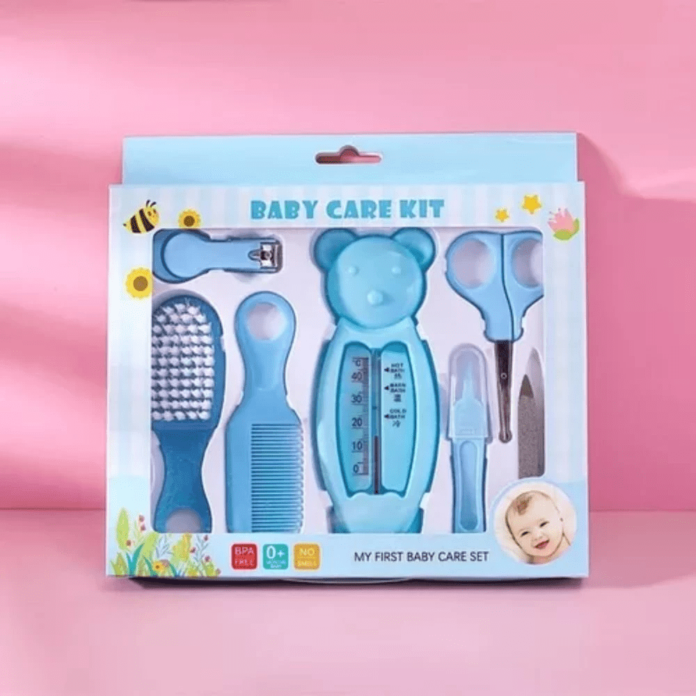 Kit 7 Peças Higiene Cuidados E Saúde Bebê Recém Nascido