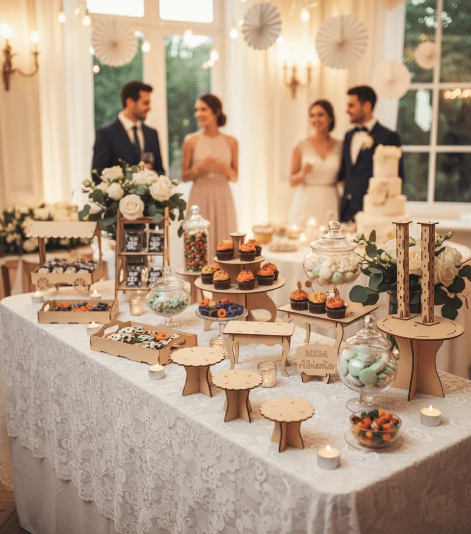 Candy Bar 15 Accessories Sweet Table - 米色 - 查看 1