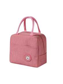 Portable Thermal Insulated Cooler Bag With Cartoon Pattern - Pink - View 2