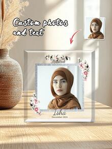 Customized Hajj Blessing Acrylic Plaque, Personalized Islamic Gift, Customizable Text Islamic Gift, Umrah Blessing Gift, Umrah, Ramadan Blessing, Ramadan, Eid Al-Fitr Blessing, Personalized Gift For Dad, Wife, Mom