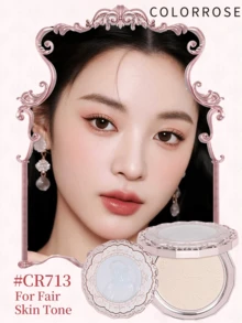 COLORROSE Phấn phủ kiềm dầu 9.5g, phù hợp với da trắng sáng, lớp nền lì nhẹ + thu nhỏ lỗ chân lông + làm sáng da, che phủ lỗ chân lông, khả năng che khuyết điểm mạnh mẽ, lâu trôi, trắng sứ, nhẹ nhàng và mịn màng, độ che phủ cao. - #CR713 - Xem 3