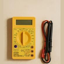 Multímetro Digital DT-830 com bateria e ponta de teste (SEM BIPE) - Amarelo mostarda - Visão 1