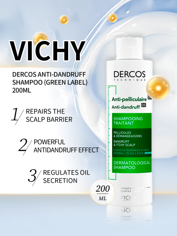 Vichy Champú Vichy, Serie completa, 200ml