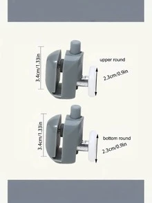 1 对浴室淋浴滚轮，方便实用的家居用品 - 彩色 - 查看 4
