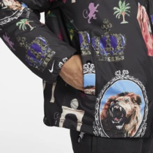 Chaqueta deportiva de plumón Nike AS LJ M NK TF DWNFL JACKET para hombres FB6975-010 - Negro/Gris - Ver 7