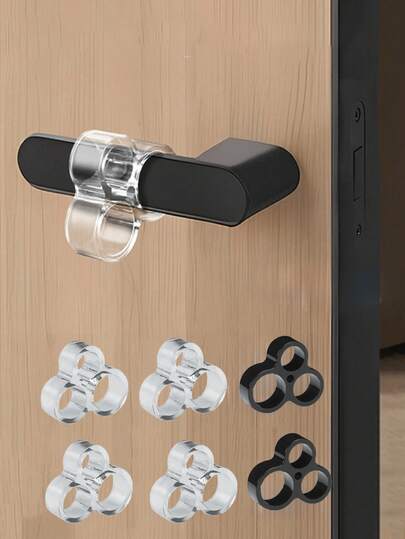 Topes de puerta de silicona, protectores de topes de puerta - Topes de silicona para manijas de puertas, protectores de pared amortiguadores de golpes, protectores de pared para manijas de puertas, topes de manijas de puertas silenciosos para uso doméstico y de oficina, protectores de pared para topes de puertas