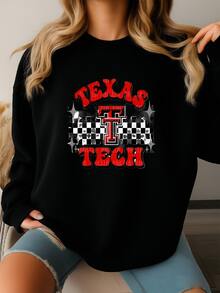Texas Tech Shirt: Unisex Game Day Tee Sweatshirt - màu đen - Xem 2