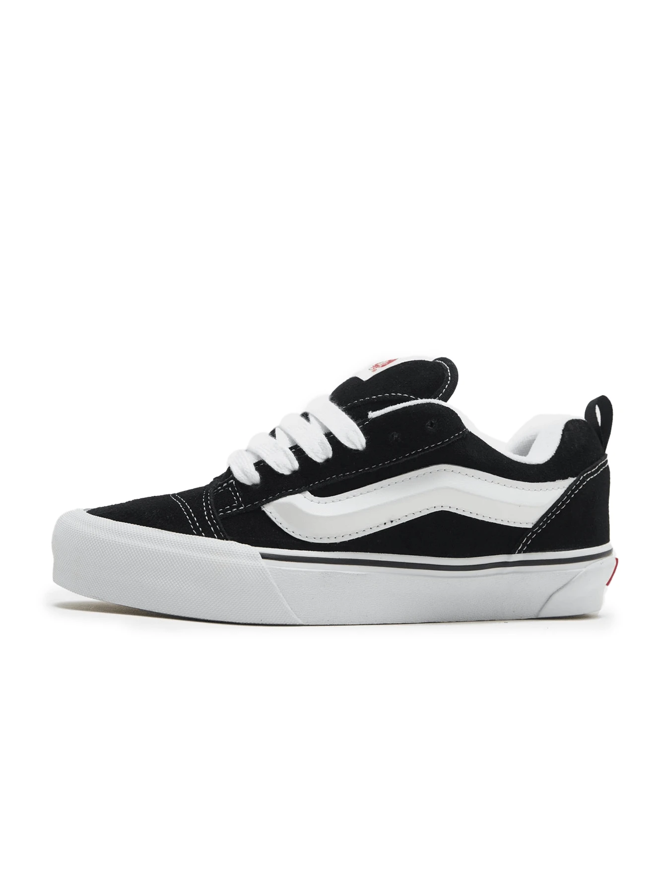 Vans KNU SKOOL 女士休闲运动鞋 透气缓震 轻便百搭 通勤日常穿着 黑色 VN0009QC6BT - 黑白 - 查看 1