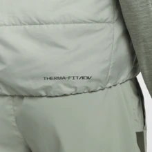 Men Zip Up Down Vest Jacket - Green - View 9