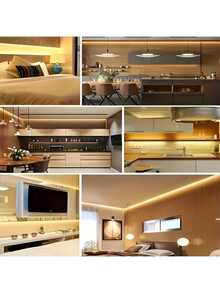 1 dải đèn LED dán tự dính chạy bằng pin (không bao gồm pin) - Tùy chọn chiều dài từ 1M đến 5M, ánh sáng trắng ấm/trắng lạnh, thích hợp cho gương trang điểm/phòng ngủ/tường TV/tủ/trần nhà, trang trí ngày lễ, quà tặng Ngày của Mẹ/Ngày Valentine & tiệc tùng, đèn LED, đèn LED phòng ngủ - Nhiều màu - Xem 7