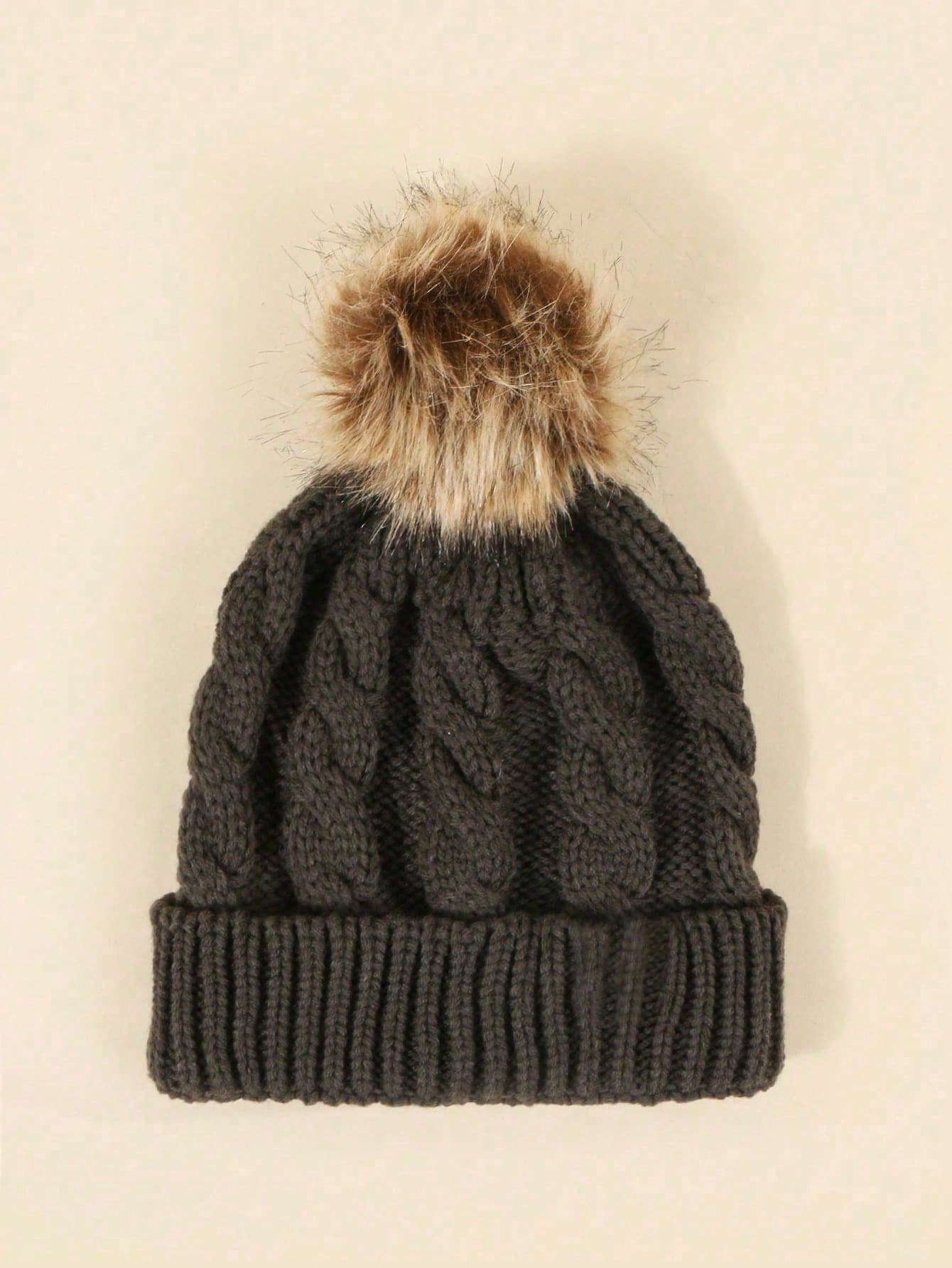 1 pieza Gorro de punto elástico unisex para otoño/invierno, gorro de punto trenzado de estilo callejero y hip hop a la moda, gorro de calavera forrado y cálido con estilo Y2K