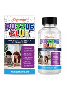 DOWMOO Puzzle Glue Set, Handmade DIY Puzzle Transparent Adhesive, Non-Yellowing Glue For Students And Office Use