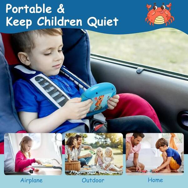 1pc Fun Preschool Education Children's Intelligence Enhancement Dinosaur Animal Undersea Animal Rotating Nine-Grid Educational Puzzle