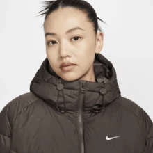 Nike Women's NSW SF DOWNFL NK WPFR PR Insulated Jacket HF7894-004 - Black/Gray - View 4