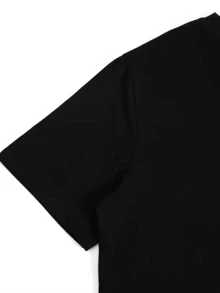cuello redondo, top estético suelto, ropa deportiva casual de verano, diseño de espalda inspirado en libros, regalo de color cómodosummer - Blanco - Ver 2