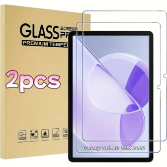 2 piezas de película de vidrio templado, compatible con Samsung Galaxy Tab A11/Galaxy Tab A11+/Galaxy Tab S9 FE/ Galaxy Tab A /Galaxy Tab A -T510/T515/Galaxy Tab S6 /Galaxy Tab S7 Plus/Galaxy Tab S8/Galaxy Tab S9 /Galaxy Tab S6/Galaxy Tab A9 Plus/Galaxy Tab S8 Ultra/Galaxy Tab S10 Tablet Series, película protectora fácil de instalar