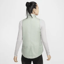 Zip Up Quilted Sports Vest Down Jacket - Green - View 3