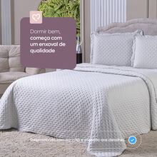 Bedspread Kit Queen Double-Sided 3 Pieces 400 Thread Count Micropercal With Pillowcase Soft Touch Luxury Balle - Beige - View 4