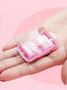 1个迷你碎纸橡皮擦便携式桌面清洁器，桌面清洁器，橡皮擦清洁器，可爱文具礼品套装，新款文具橡皮擦 - A - 查看 2