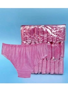 10/20pcs Pure White Color Disposable Women's Underwear Comfortable And Hygienic High-Waisted Disposable Panties For Women - Perfect For Travel And Business Trips,For Travel Outdoor Trips, Menstrual Periods, And Postpartum Care Disposable Women's Underpants, Soft And Comfortable, Suitable For Travel, Hotel, Hospital And Other Emergency Situations