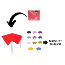 15 Tablecloths/Stain Covers, Non-Woven Fabric, 70cm X 70cm - Màu Hồng baby - Xem 2
