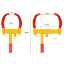 Lislark Heavy Duty Wheel Clamp Car Security Clamps Locks For Caravan Van Trailer Lock - Yellow - View 3