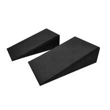 1 Par Bloque de Cuña para Sentadillas Yoga Pilates Meditación Fitness Ejercicios con peso Estiramiento Oferta Rampa De Sentadillas Antideslizante Color Negro - Negro - Ver 1