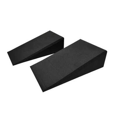 1 Par Bloque de Cuña para Sentadillas Yoga Pilates Meditación Fitness Ejercicios con peso Estiramiento Oferta Rampa De Sentadillas Antideslizante Color Negro