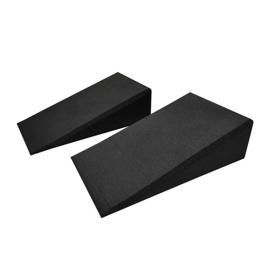 1 Par Bloque de Cuña para Sentadillas Yoga Pilates Meditación Fitness Ejercicios con peso Estiramiento Oferta Rampa De Sentadillas Antideslizante Color Negro - Negro - Ver 1