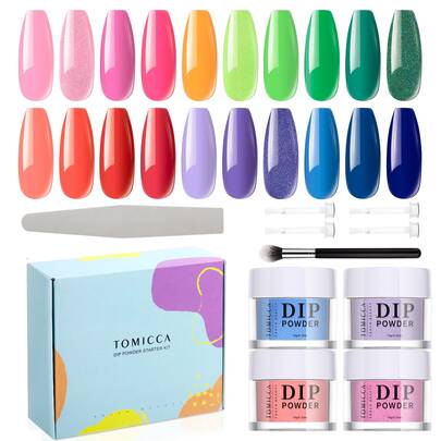 Set di 6-8-12-20 colori di polvere per unghie da 10g, set di design per arte di unghie multicolore fai-da-te, regalo per saloni di bellezza per donne