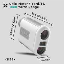 NOHAWK 1090 Yard Golf Rangefinder With Angle Switch, Flag-Lock Vibration, And Slope-Adjusted Distance Function, Equipped With 6X Magnification Monocular, Designed For Golfers - White - View 8
