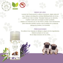 Organic Dry Bath Talcum Powder For Dogs, Cats And Ferrets 125g. - RELAXING AROMA 125 GR - View 3